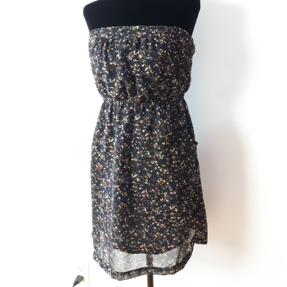 Floral Strapless Dress